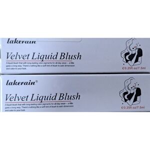 2-Pack  Lakerain Velvet Liquid Blush (red) - 0.25oz - Ex: 4/27
